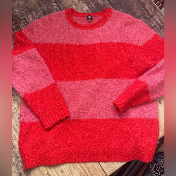 Rowing Blazers Sweaters - New Rowing Blazers x Target Adult Rugby Stripe Pink Red Sweater Size Large